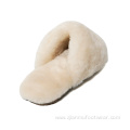 Shearling Slippers Closed Toe Slippers